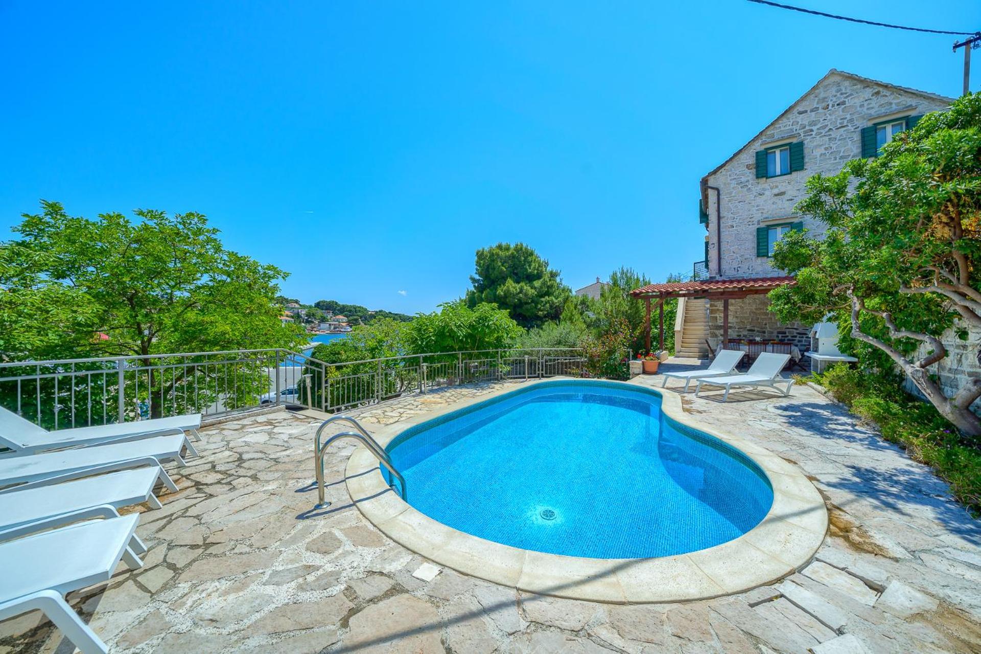 Villa Bonaca Perfect Location For A Holiday With Friends Or Family, Heated Pool Sumartin Ngoại thất bức ảnh
