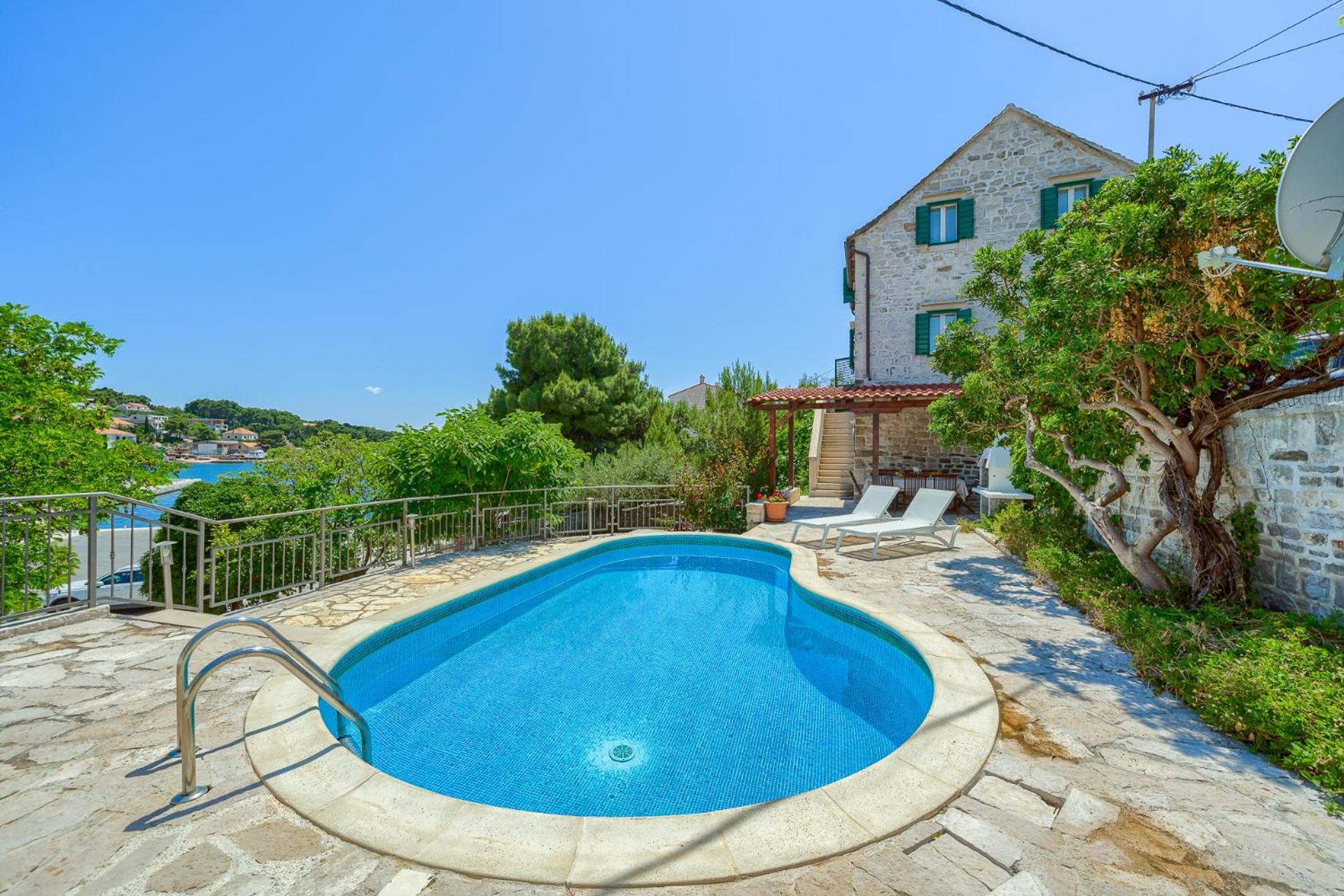 Villa Bonaca Perfect Location For A Holiday With Friends Or Family, Heated Pool Sumartin Ngoại thất bức ảnh