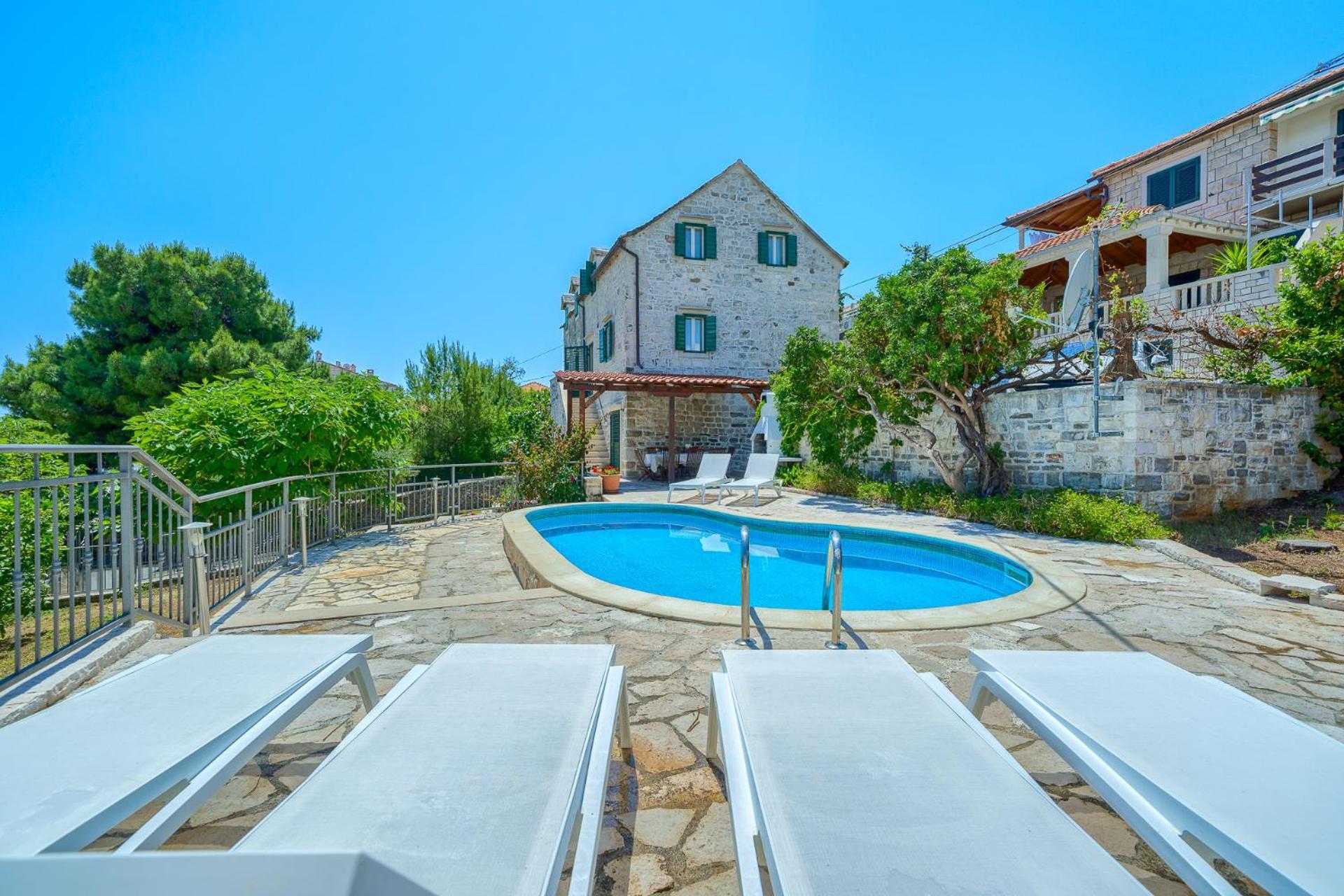 Villa Bonaca Perfect Location For A Holiday With Friends Or Family, Heated Pool Sumartin Ngoại thất bức ảnh