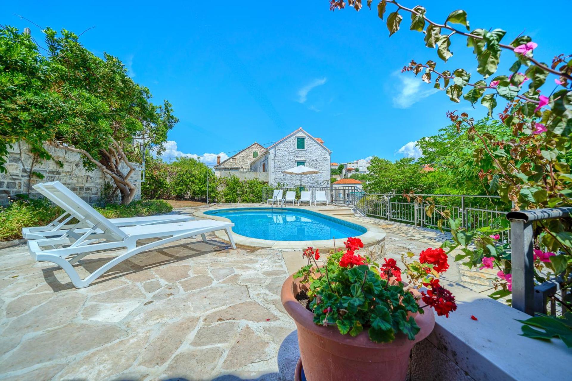 Villa Bonaca Perfect Location For A Holiday With Friends Or Family, Heated Pool Sumartin Ngoại thất bức ảnh