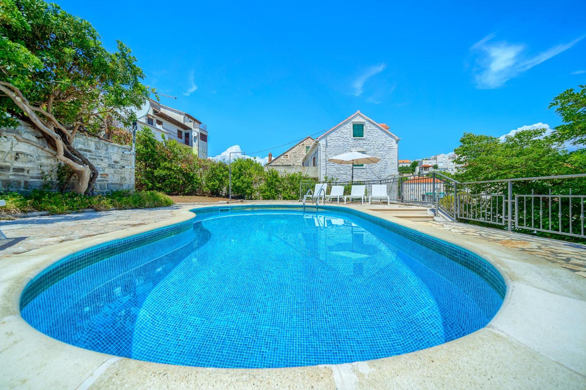 Villa Bonaca Perfect Location For A Holiday With Friends Or Family, Heated Pool Sumartin Ngoại thất bức ảnh