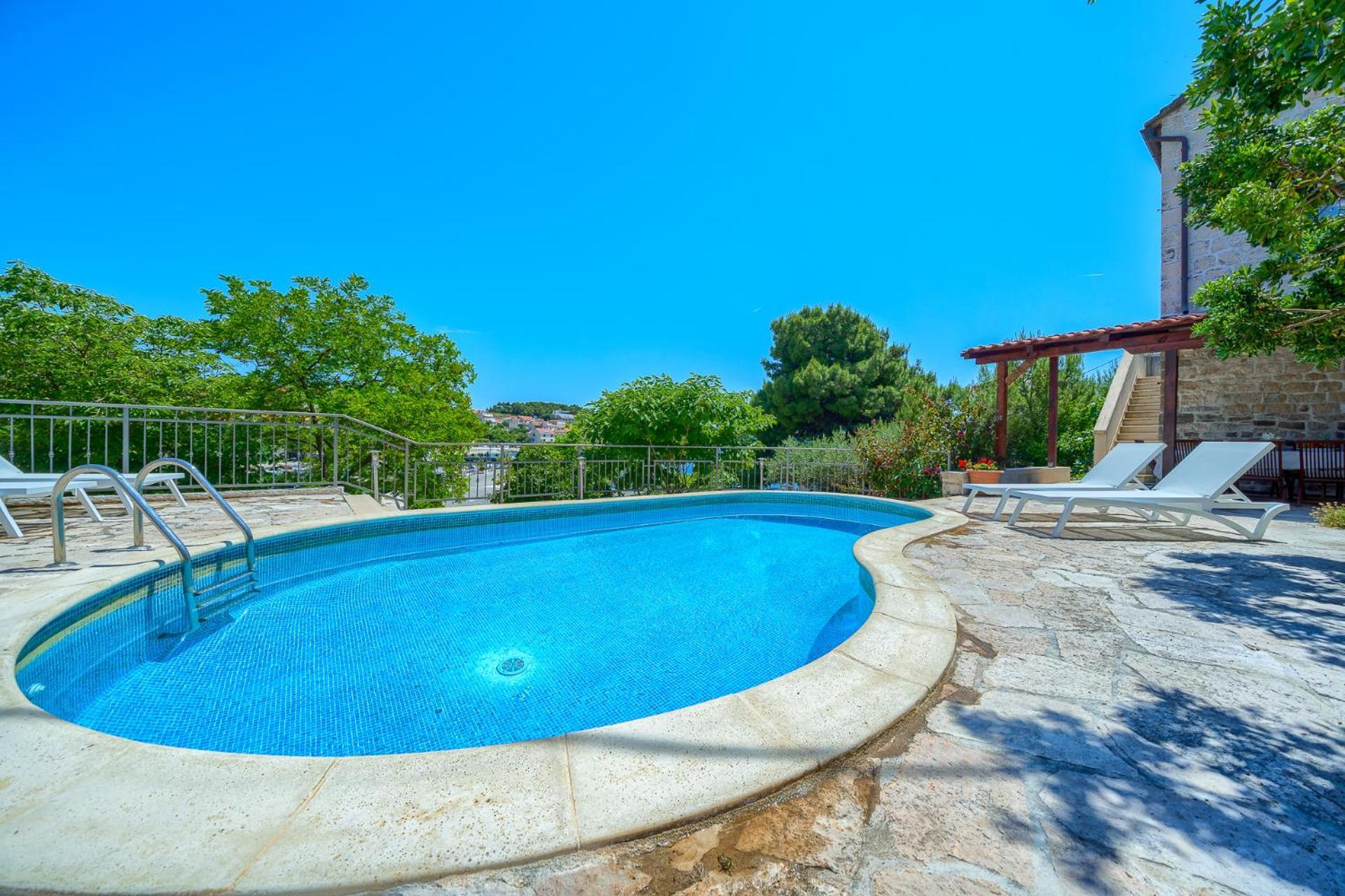 Villa Bonaca Perfect Location For A Holiday With Friends Or Family, Heated Pool Sumartin Ngoại thất bức ảnh