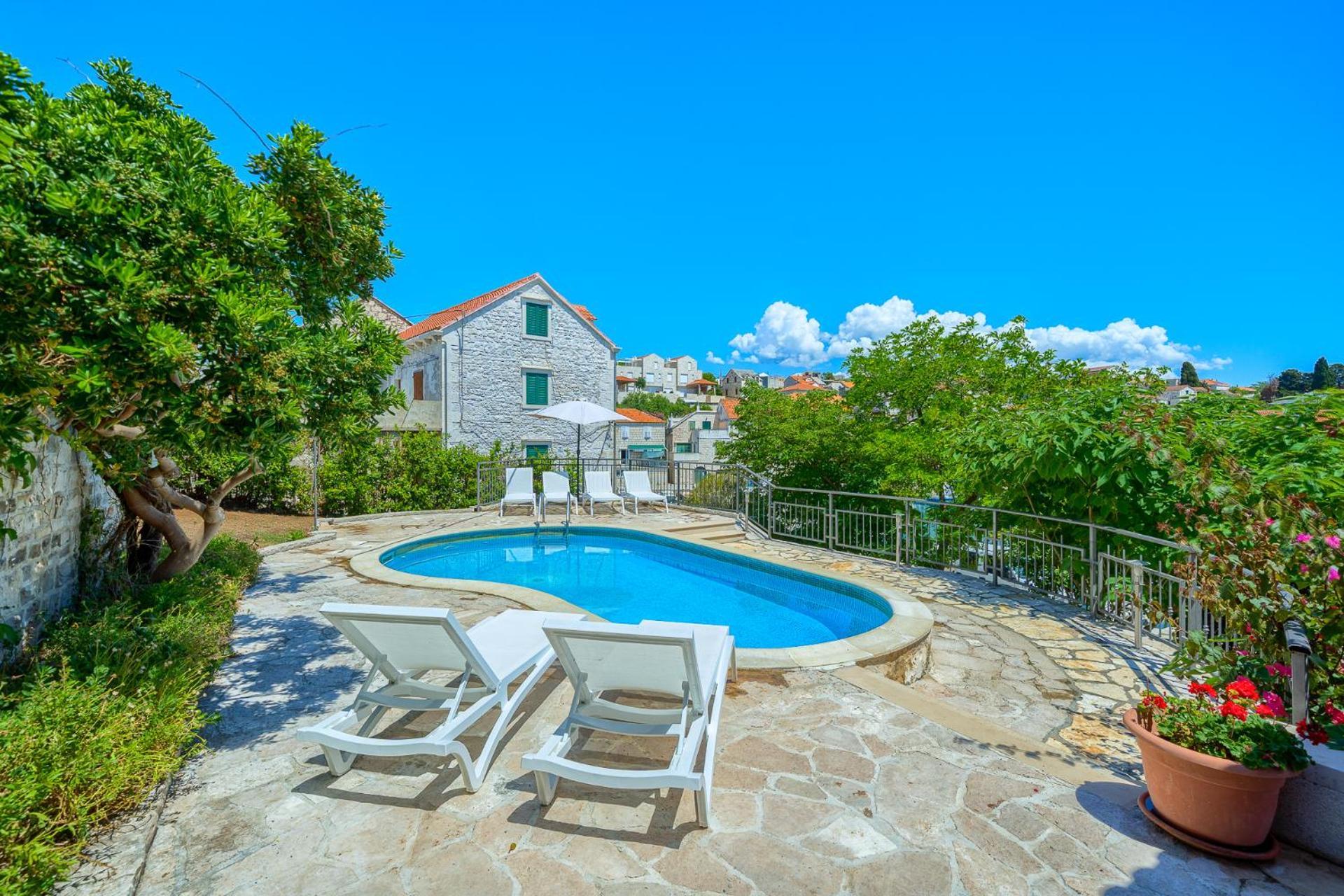 Villa Bonaca Perfect Location For A Holiday With Friends Or Family, Heated Pool Sumartin Ngoại thất bức ảnh