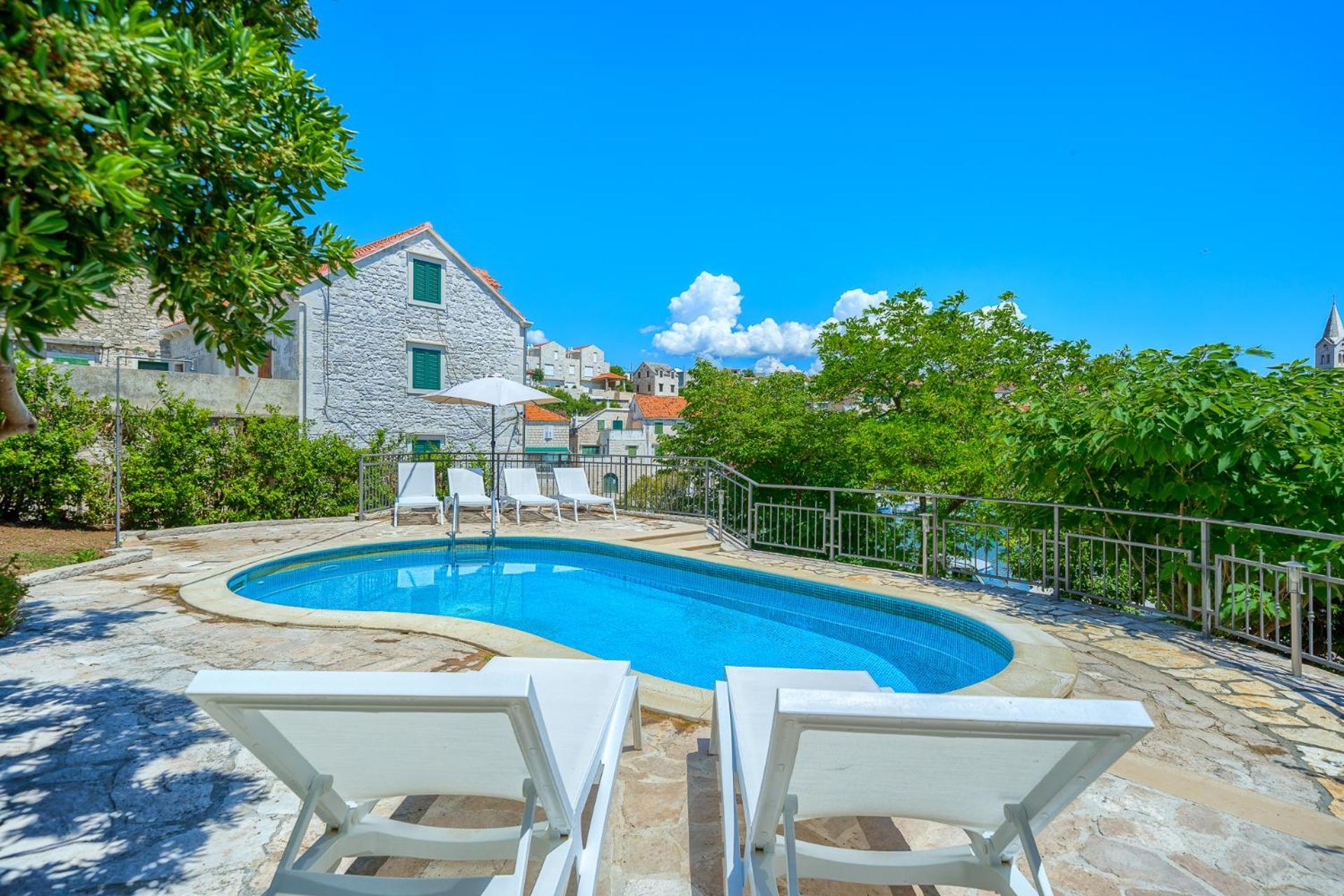 Villa Bonaca Perfect Location For A Holiday With Friends Or Family, Heated Pool Sumartin Ngoại thất bức ảnh